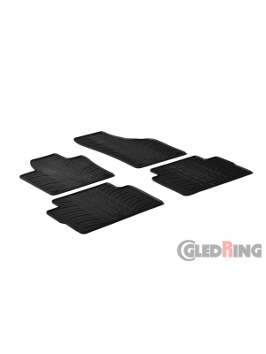 Original Gledring Passform Fußmatten Gummimatten 4 Tlg.+Fixing - Volkswagen VW Sharan 2010->